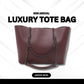 Chic PU Leather Women's Tote Bag - 1 Pc in Black, Maroon & Yellow