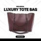 Chic PU Leather Women's Tote Bag - 1 Pc in Black, Maroon & Yellow