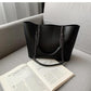 Chic PU Leather Women's Tote Bag - 1 Pc in Black, Maroon & Yellow