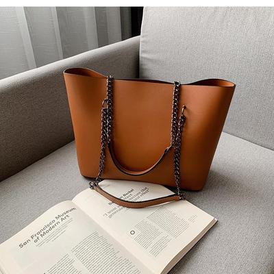 Chic PU Leather Women's Tote Bag - 1 Pc in Black, Maroon & Yellow