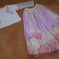 Exquisite 2 Pcs Sequins Embroidered Lehenga Choli Set in Multicolor Chiffon Fabric