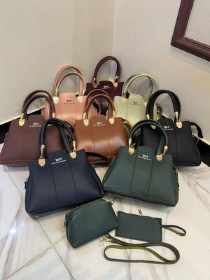 3 Pcs Girl's Rexine Hand Bag Set - Stylish & Versatile