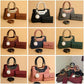 Women's PU Leather Plain Hand Bag Set