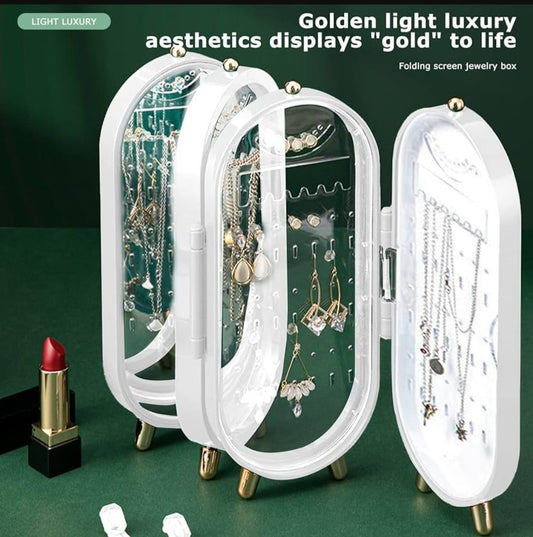 Stylish Multicolor Jewellery Stand - 1 Pc Marble Design