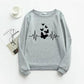 1 Pc Women's Stitched Fleece Printed Sweat Shirt