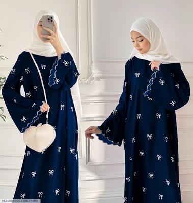 Georgette Embroidered Full Abaya