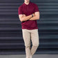 Men's Maroon Polo Shirt - Classic Fit & Soft Cotton Feel for Ultimate Comfort EW-000345