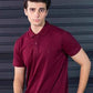 Men's Maroon Polo Shirt - Classic Fit & Soft Cotton Feel for Ultimate Comfort EW-000345