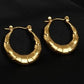Textured Hoop Earrings - Bold & Timeless