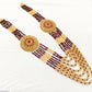 Maroon Multi Layered Mala - 1 Pc Casting Jewelry
