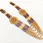 Maroon Multi Layered Mala - 1 Pc Casting Jewelry