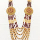 Maroon Multi Layered Mala - 1 Pc Casting Jewelry