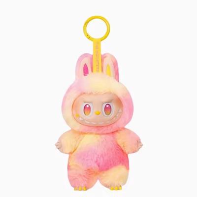 Multicolor Labubu Doll Plush Toy & Keychain Set - 2 Pcs