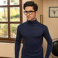 3 Pcs Men's Cotton Plain Highneck