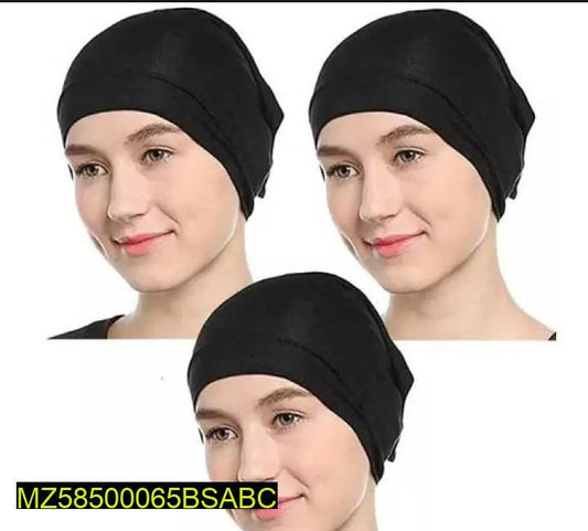 Women's Chiffon Plain Niqab Patti Black