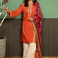2 Pcs Women's Unstitched Embroidered Suit