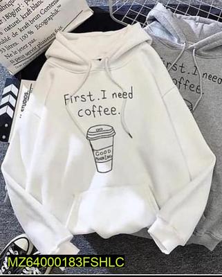 1 Pc Men's Stitched Cotton Printed Hoodie