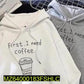 1 Pc Men's Stitched Cotton Printed Hoodie