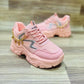 Trendy Women's Casual Fabric Joggers - 1 Pcs in Pink