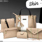 Women's Rexine Plain Hand Bag Set