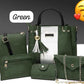 Women's Rexine Plain Hand Bag Set
