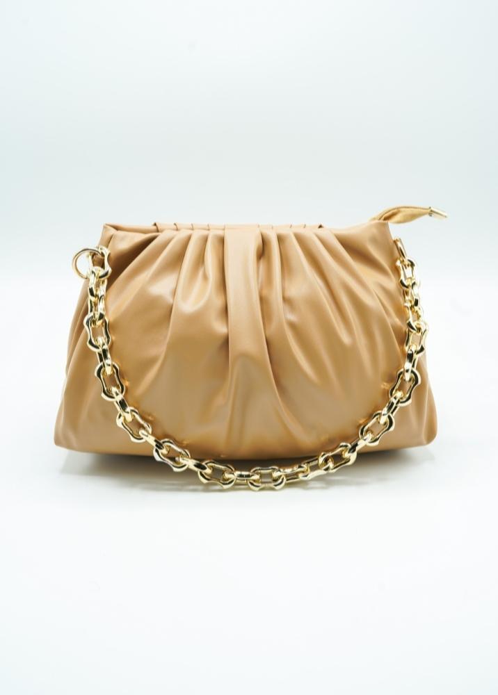 Women's PU Leather Plain Clutch Bag