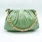 Women's PU Leather Plain Clutch Bag