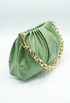 Women's PU Leather Plain Clutch Bag