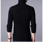 1 Pc Men's Ribbed Plain Highneck
