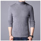1 Pc Men's Ribbed Plain Highneck