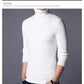 1 Pc Men's Ribbed Plain Highneck