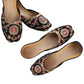 Women's PVC Embroidered Casual Khussa