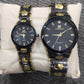 Elegant Couple Watch Set – Luxury Quartz Wristwatches For Him & Her With Dual-tone Metal Strap