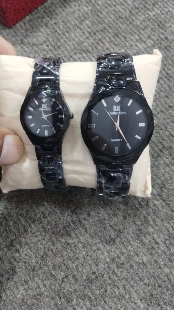 Elegant Couple Watch Set – Luxury Quartz Wristwatches For Him & Her With Dual-tone Metal Strap