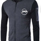 New Winter Collection Charcoal Grey “smile” Printed Zipper Jacket For Men & Boys – Premium French Fleece, Stylish, Warm & Comfortable Winter Wear (m, L, Xl)