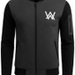 New Winter Collection Charcoal Grey Wa Printed Zipper Jacket For Men & Boys – Premium Fleece Material, Stylish Bomber Design, Full Front Zipper Closure