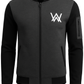New Winter Collection Charcoal Grey Wa Printed Zipper Jacket For Men & Boys – Premium Fleece Material, Stylish Bomber Design, Full Front Zipper Closure